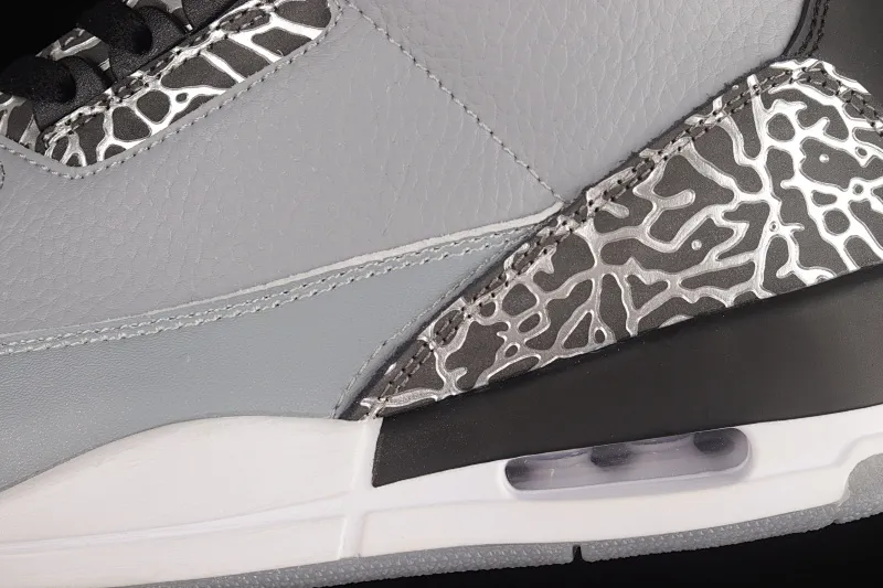 All categories Air Jordan Jordan series basketball shoes Air Jordan 3 Air Jordan 3 "Wolf Grey" AJ3 Joe 3 Wolf Gray 136064-004